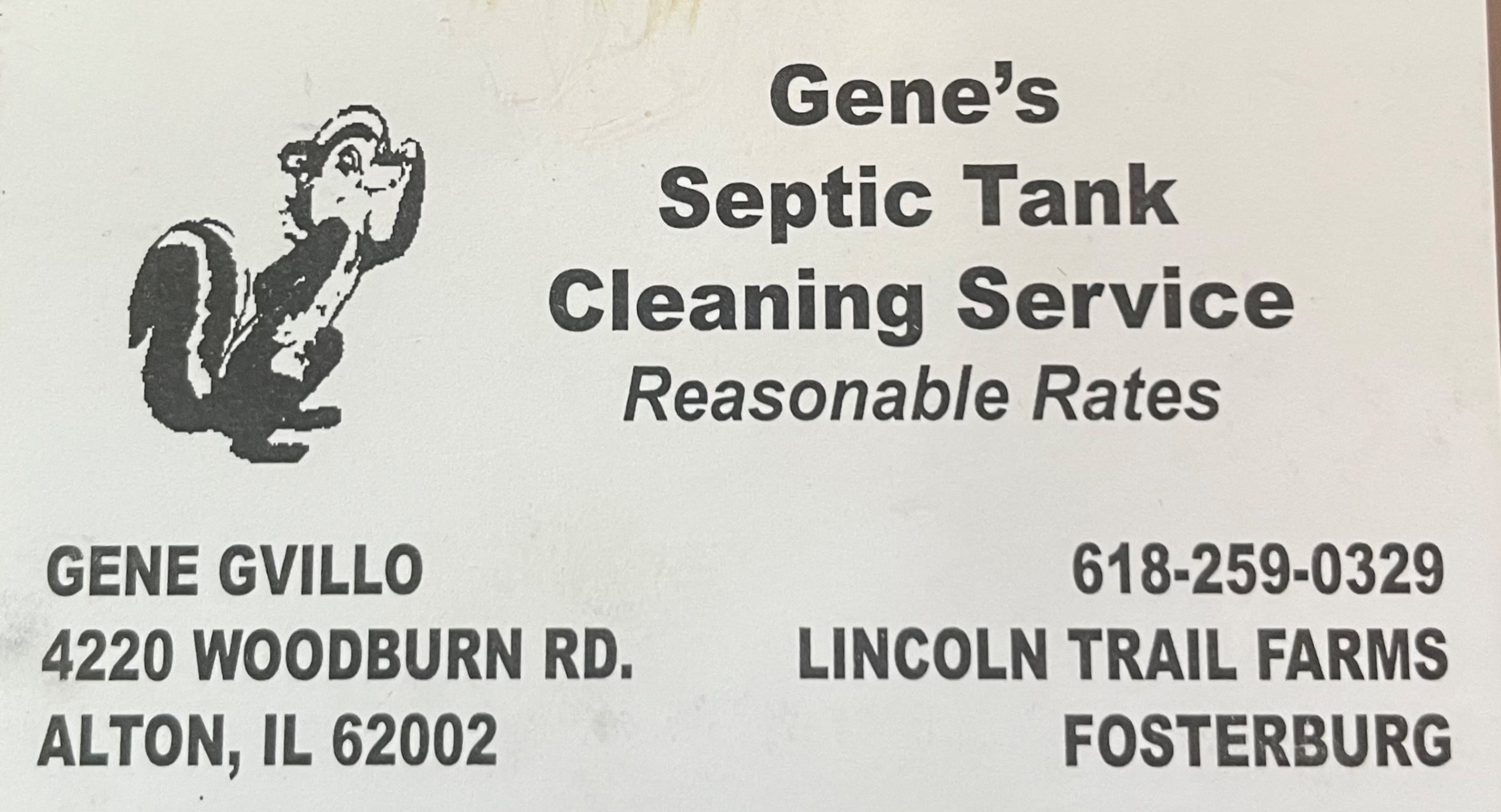 Gene's Septic Tank Cleaning Service